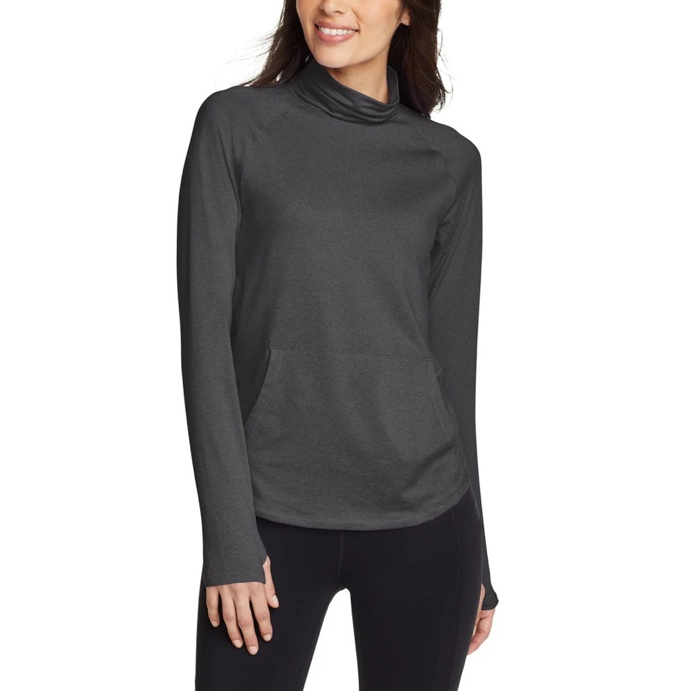 NWT Eddie Bauer Active Funnel Neck (gray)